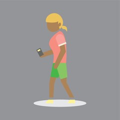 Woman holding mobile