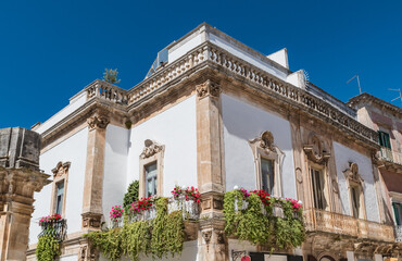 Historical palace of Martina Franca. Puglia. Italy.