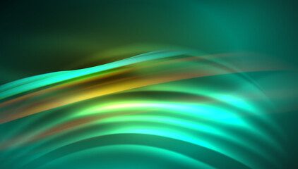 Fluid wave lines background. Trendy abstract layout template for business or technology presentation, internet poster or web brochure cover, wallpaper