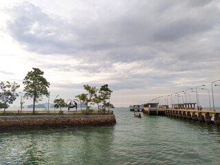 Tha khao pier in Koh yao noi , Thailand