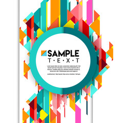 Fototapeta premium Abstract geometric background, modern diagonal background Geometric design element for poster and cover template