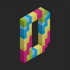 Isometric alphabet D