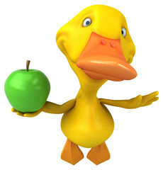 Fun duck - 3D Illustration