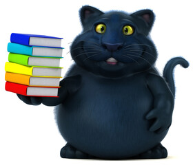 Fun cat - 3D Illustration