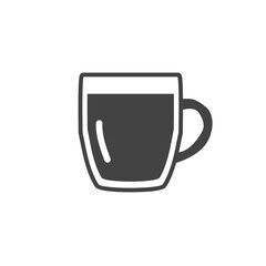 Beer cup vector fill icon