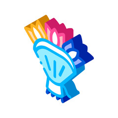 Character Bridegroom Man Silhouette Vector Icon Sign isometric color isolated symbol illustration