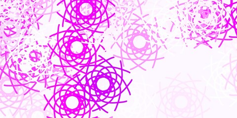 Light Purple vector backdrop with chaotic shapes.