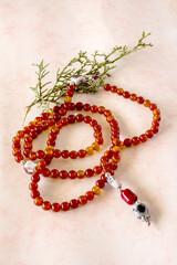 Tibetan Buddhist rosary, called mala or japamala