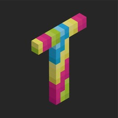 Isometric alphabet T