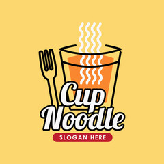 Flat Outline Icon Japan Restaurant Logo Ramen Noodle