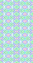 Seamless pattern of rhombuses in native american style. Bright pattern for web, print, textile, wrapping paper, scrapbooking, background and wallpaper. Stock illustartion.
