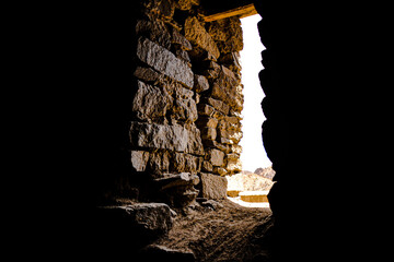 Through the window of an Old castle, Leh, Ladakh