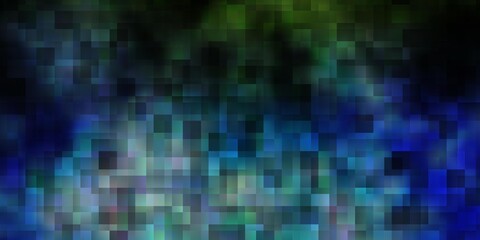 Light Blue, Green vector texture in rectangular style.