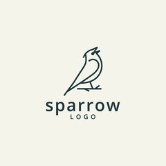 Sparrows logo with a simple line style