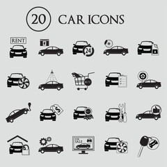 Collection of car icons