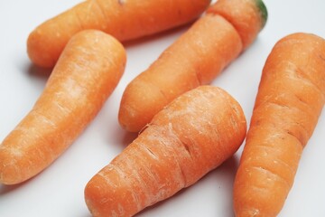 Baby carrot white background