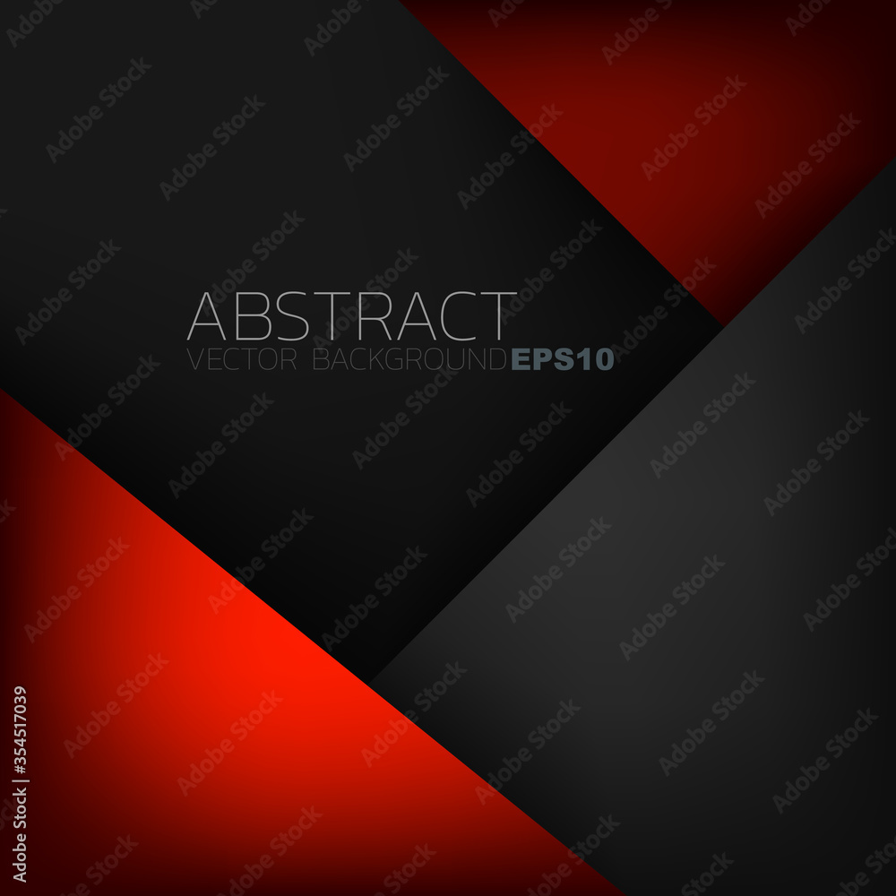 Poster abstract red background with black lines