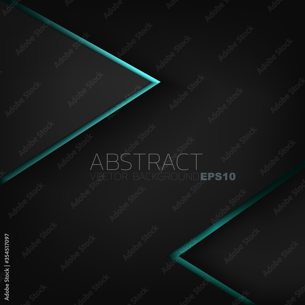 Aufkleber abstract vector background with glowing lines