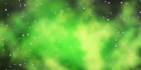 Light Green, Yellow vector texture with beautiful stars. Colorful illustration in abstract style with gradient stars. Pattern for wrapping gifts.