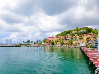 Obraz premium Marigot city, St. Martin Island