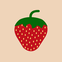 vector illustration of a strawberry