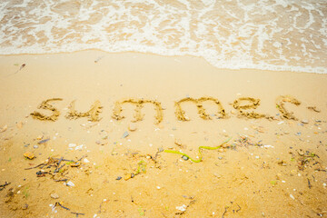 inscription on the sand