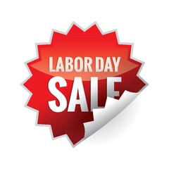 Labor day sale sticker