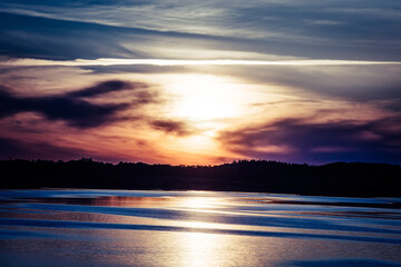 sunset  in denmark