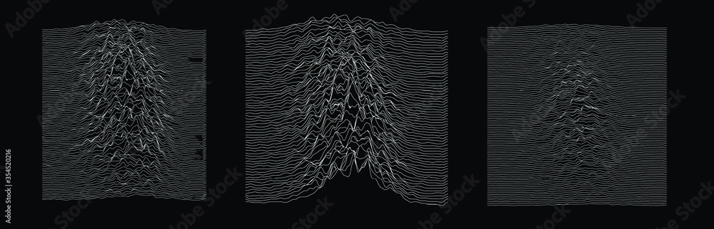 Poster Simplex noise. Parametric Generative glitch art and data visualization.
