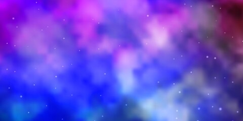 Obraz premium Light Multicolor vector background with small and big stars. Colorful illustration in abstract style with gradient stars. Pattern for wrapping gifts.