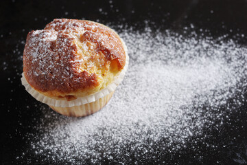 One vanilla muffin