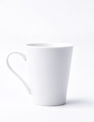 Empty coffee cup or coffee mug on white background