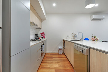 Empty and unfurnished brand new apartment