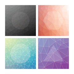 Collection of faceted backgrounds