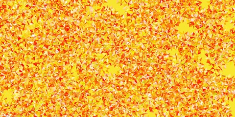 Light Pink, Yellow vector background with christmas snowflakes.