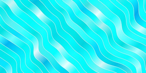 Light BLUE vector template with curves. Colorful illustration with curved lines. Pattern for websites, landing pages.