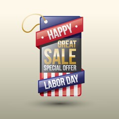 Labor day sale tag
