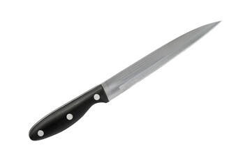Chef's Knife Isolated on White Background with clipping path.