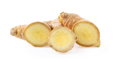 ginger on white background. depth of field