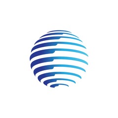 Global logo vector icon