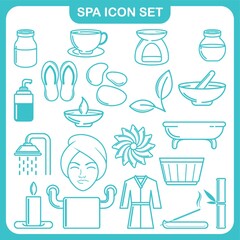 Collection of spa icons