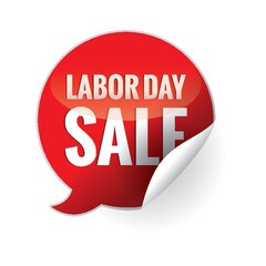 Labor day sale sticker