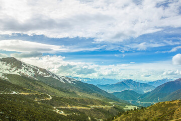 Fototapeta na wymiar View of mountain landscape