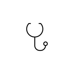 stethoscope doctor icon vector illustration