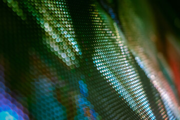 CloseUp LED blurred screen. LED soft focus background. abstract background ideal for design.