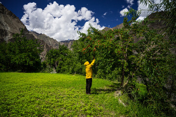 man in the mountains