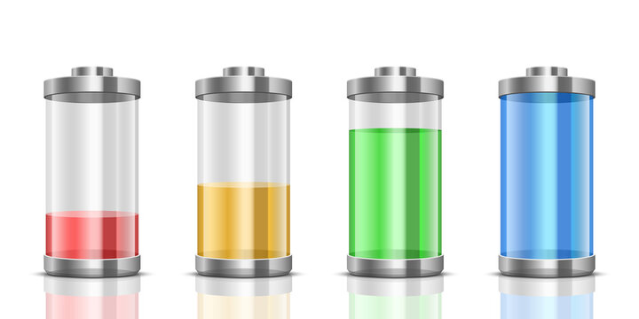 Digital battery vector design illustration isolated on background

