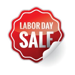 Labor day sale sticker