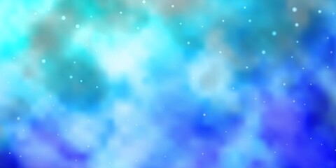Light BLUE vector pattern with abstract stars. Colorful illustration in abstract style with gradient stars. Pattern for wrapping gifts.