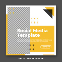 Fashion sale for social media feed template. Social media template vector illustration. Promotion banner template